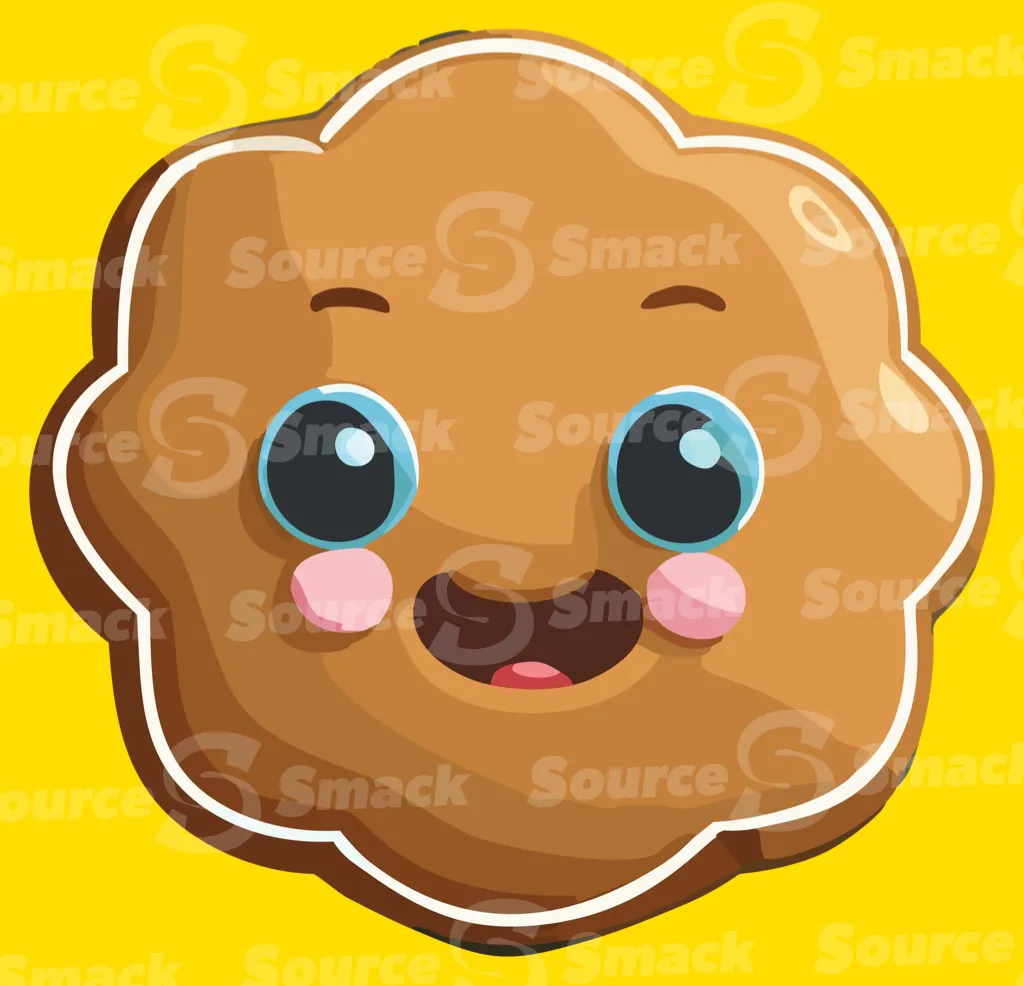 A happy face decorated cookie