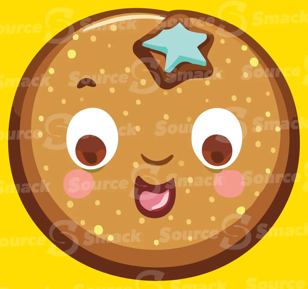 A happy face decorated cookie