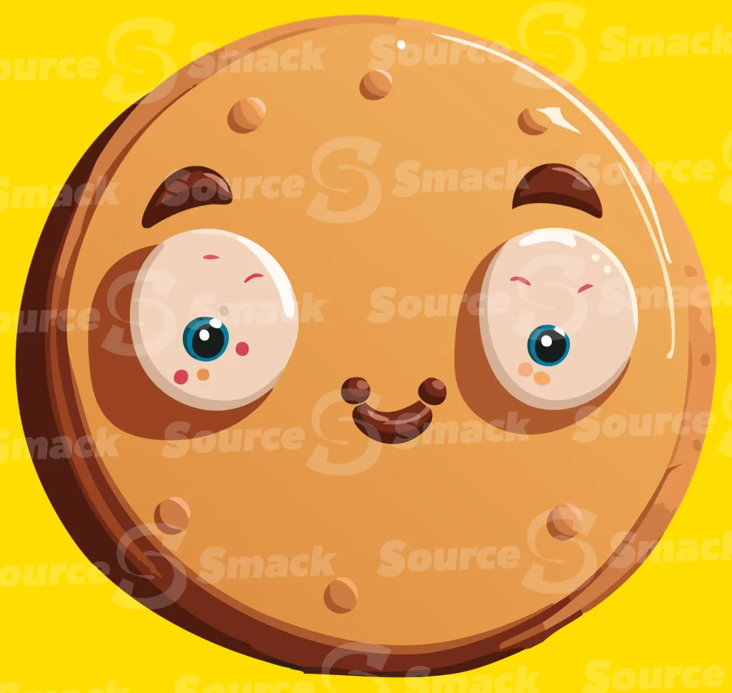 A happy face decorated cookie