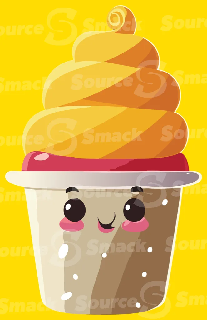A cup of soft serve ice cream