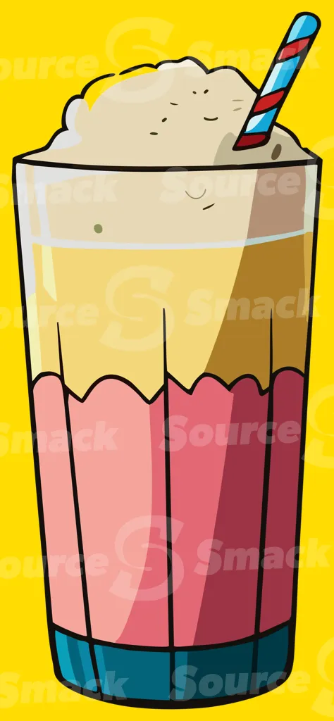 A milkshake with whipping cream and a straw