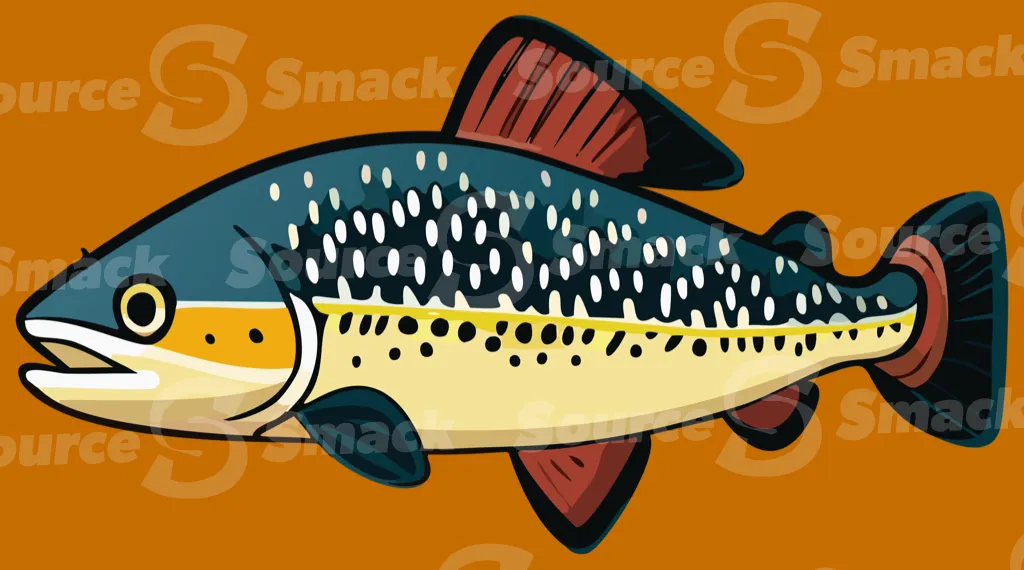 A spotted trout-like fish