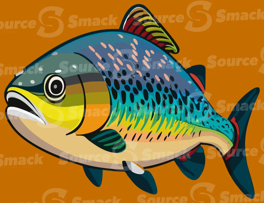 A spotted trout-like fish