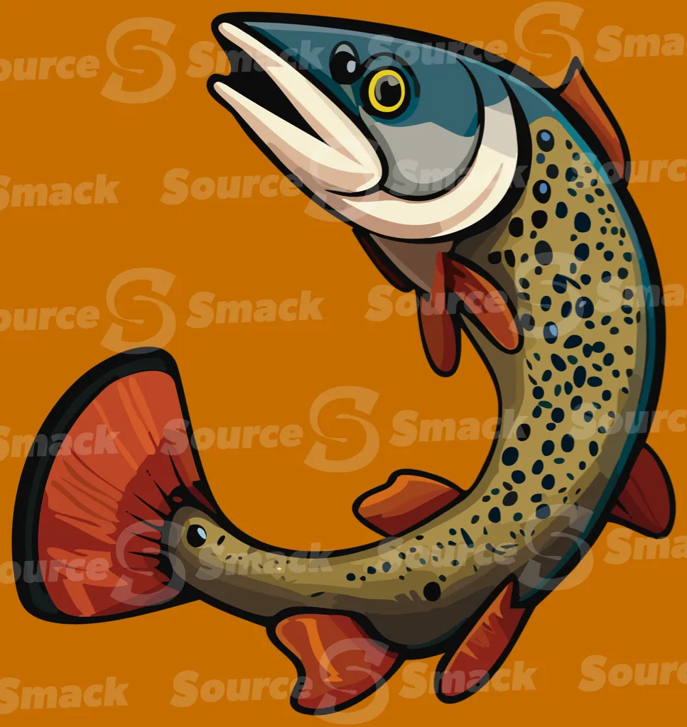 A spotted curled fish