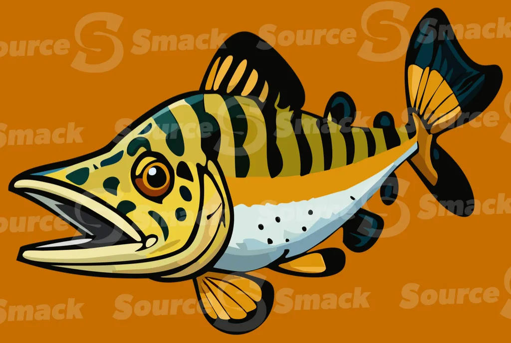 A striped lake fish