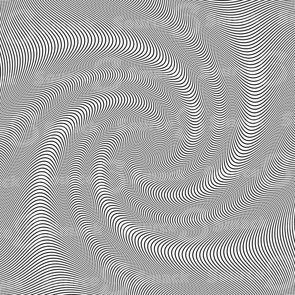 A twisted grid circle halftone effect