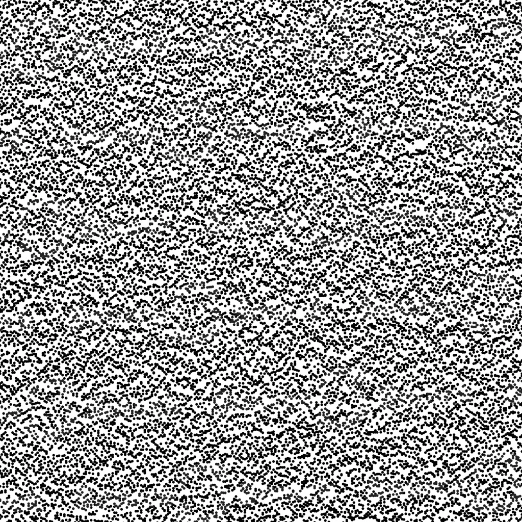 A random distorted circle halftone effect