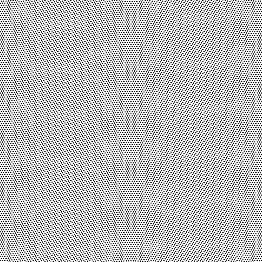 A wavey distorted circle halftone effect