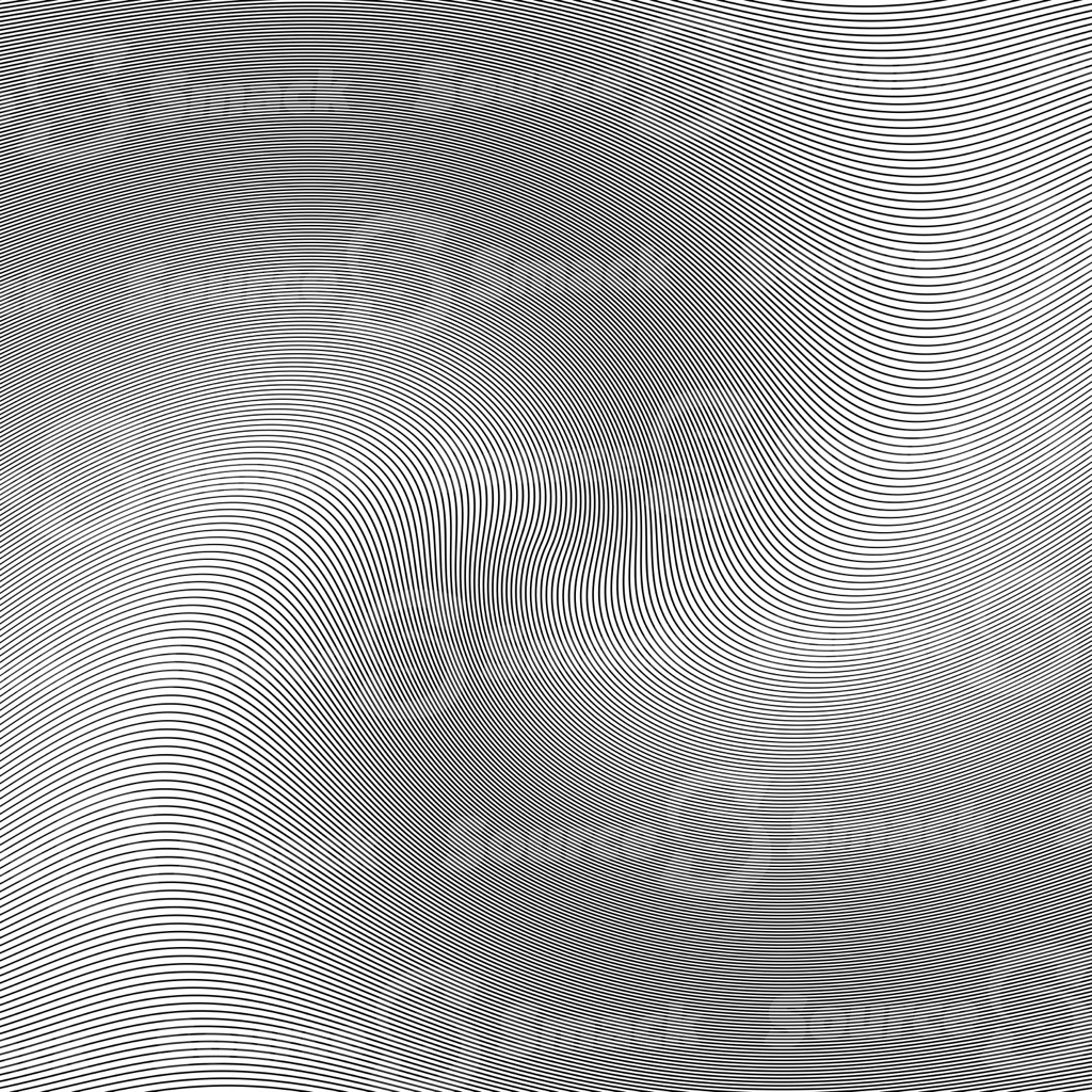 A twisted and distorted linear halftone effect