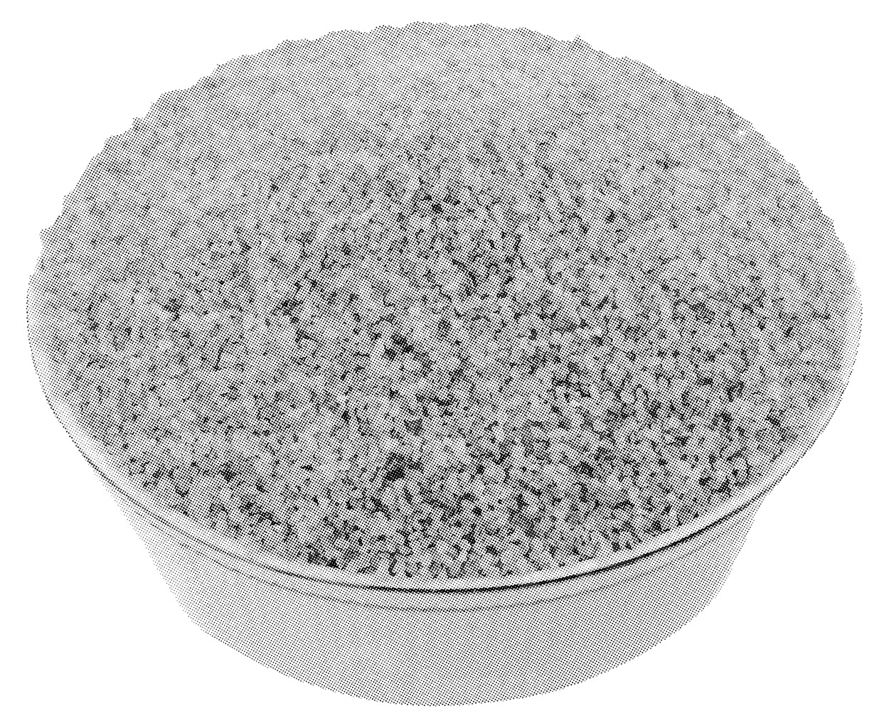 A vector halftone of a healthy bowl of couscous