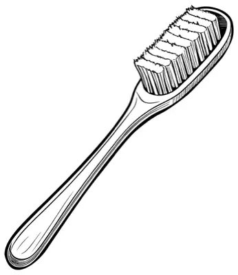 A simple toothbrush