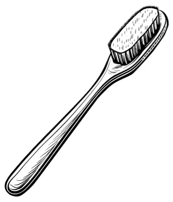 A simple toothbrush