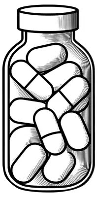 A bottle of prescription pills