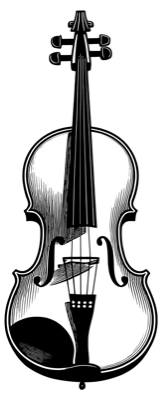 A simple violin illustration
