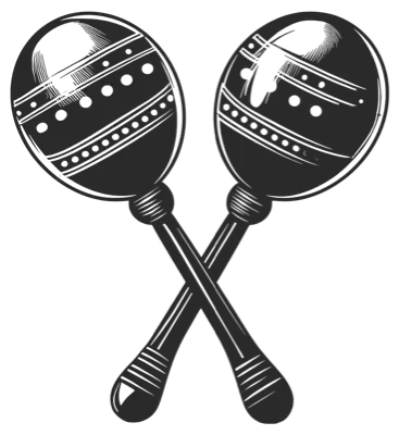 A pair of maracas