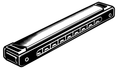 A harmonica instrument