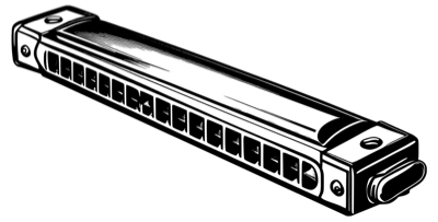 A harmonica instrument
