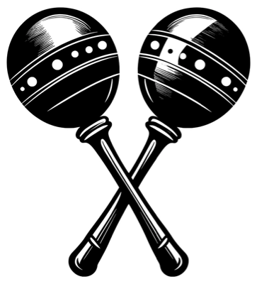 A pair of maracas
