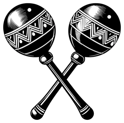 A pair of maracas