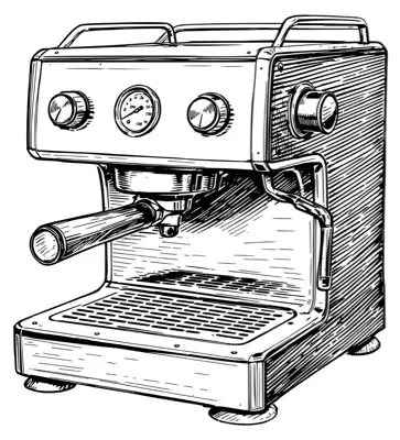 A professional espresso machine