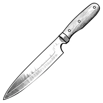 A kitchen knife utensil
