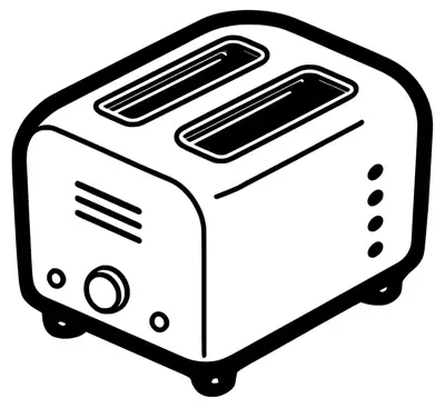 An electric toaster