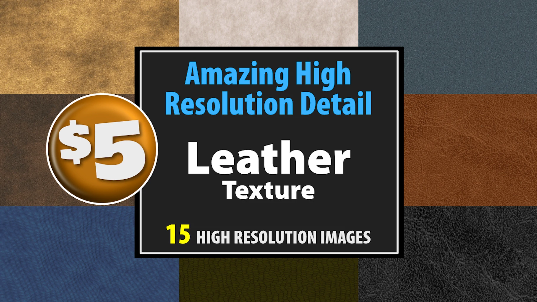 High Resolution Leather Texture Package